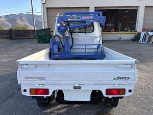 1994 Suzuki Carry YASHIMA Crane 1100 lbs 660CC 4MT 2Hi-4Hi-4Low Axle Lock 2WD-4WD 34000 mi — photo 4